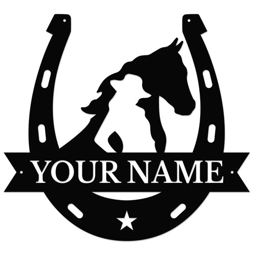 Personalisiertes cowgirl - personalisiertes,